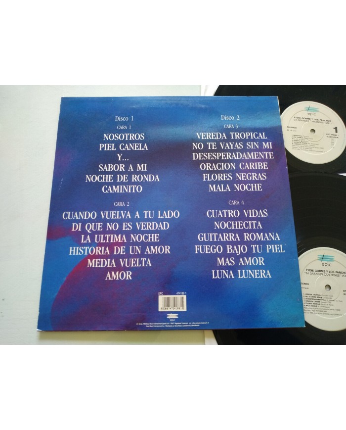 Eydie Gorme Y Los Panchos 24 Grandes Canciones CBS - 2 x LP Vinilo 12" VG/VG T2