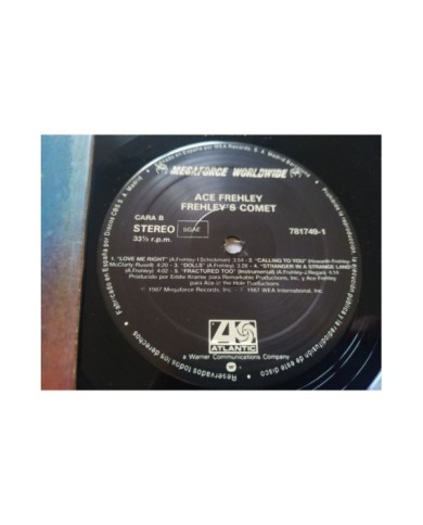 Ace Frehley Freheley?s Comet 781749-1 1987 First Press LP Vinilo 12" VG/VG Mg Am