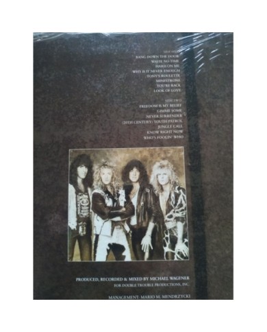 Bonfire Point Blank 1989 ZL74249 MSA First Press LP Vinilo 12" VG/VG Mg Am