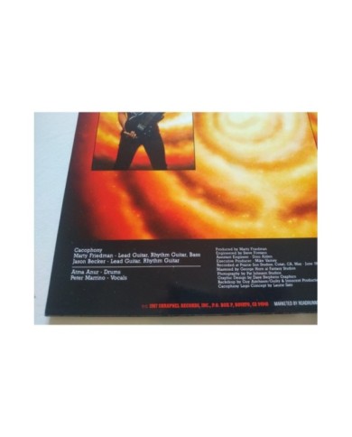 Cacophony Speed Metal Symphony RR9577 1987 First Press LP Vinilo 12" VG/VG Mg Am