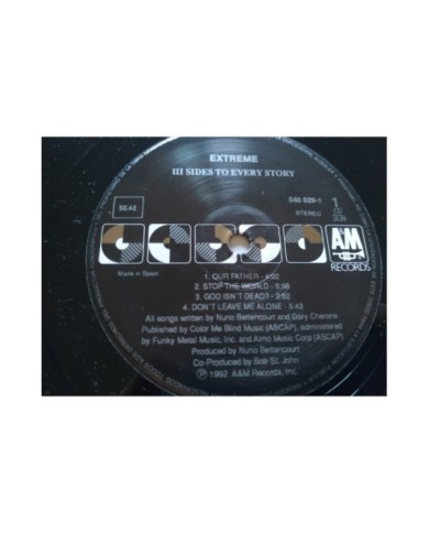 Extreme III Sides To Every Story 5400291 First Press - LP Vinilo 12" G+/VG Mg Am