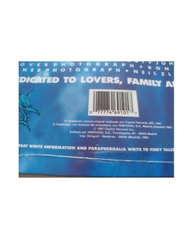 Great White Once Bitten 1990 Spain First Press - LP Vinilo 12" G+/VG Mg Am