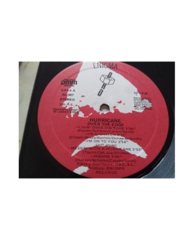 Hurricane Over The Edge 4D-387 1988 Enigma First Press LP Vinilo 12" VG/VG Mg