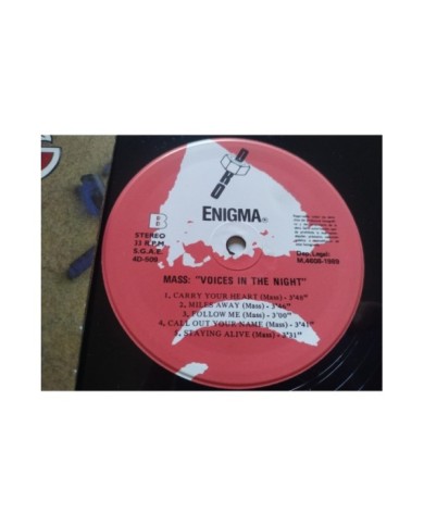 Mass Voices In The Night 4D-509 1989 First Press LP Vinilo 12" VG/VG Mg Am