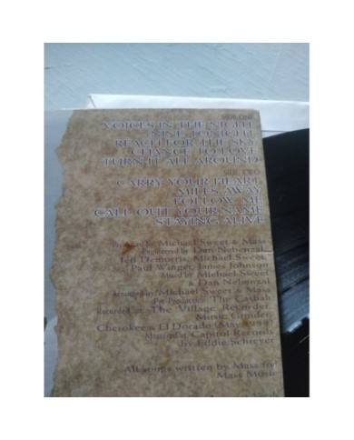 Mass Voices In The Night 4D-509 1989 First Press LP Vinilo 12" VG/VG Mg Am