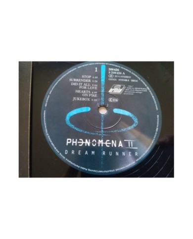 Phenomena II Dream Runner 208626 1987 First Press - LP Vinilo 12" VG/VG Mg Am