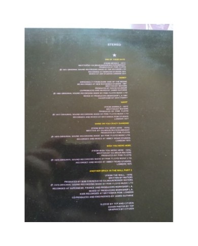 Pink Floyd A Collection Of Great Dance Songs 1985 EMI - LP Vinilo 12" VG/VG Mg