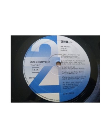 Queensryche Empire 1687950691 1990 First Press - 2 x LP Vinilo 12" VG/VG Mg Am