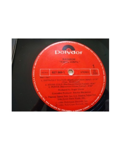 Rainbow Finyl Vinyl 827988-1 1986 First Press - LP Vinilo 12" VG/VG Mg Am