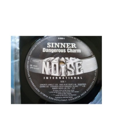 Sinner Dangerous Charm N0101-1 1987 First Press - LP Vinilo 12" VG/VG Mg Am