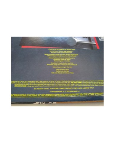 Tony Macalpine Maximum Security 832249-1 First Press LP Vinilo 12" VG/VG Mg Am