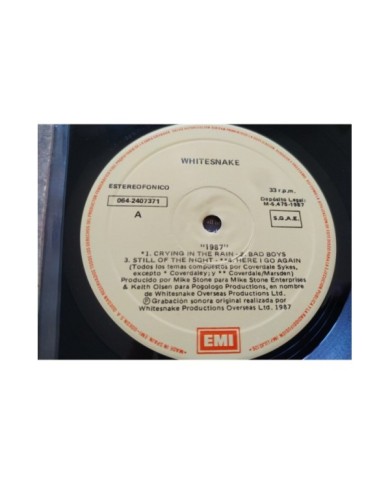 Whitesnake 1987 0642407371 Spain First Press - LP Vinilo 12" VG/VG Mg Am
