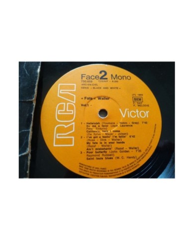 Fats Waller Vol I RCA 1959 730659 Mono France First Press LP 12" Vinilo VG/VG