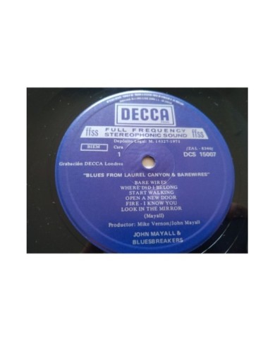 John Mayall & The Bluesbreakers Blues From Laurel Canyon 2 x LP Vinilo 12" VG/VG
