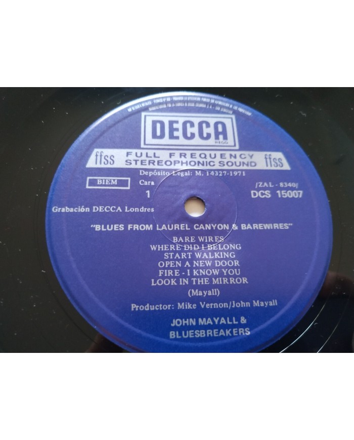 John Mayall & The Bluesbreakers Blues From Laurel Canyon 2 x LP Vinilo 12" VG/VG