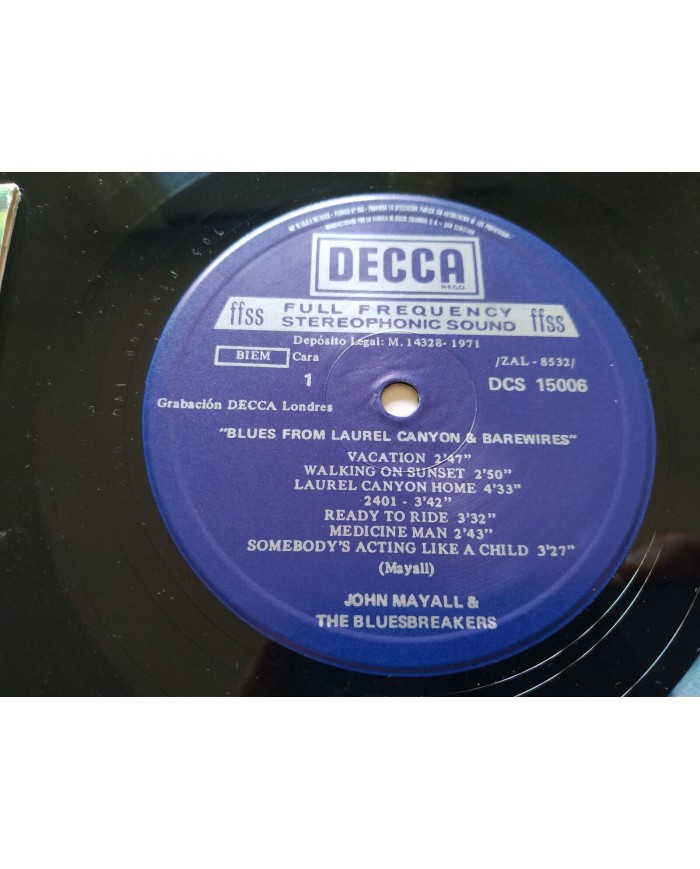 John Mayall & The Bluesbreakers Blues From Laurel Canyon 2 x LP Vinilo 12" VG/VG