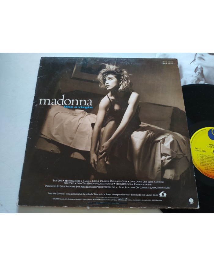 Madonna Like A Virgin Sire 925181-1 1984 First Press - LP Vinilo 12" VG/VG Am