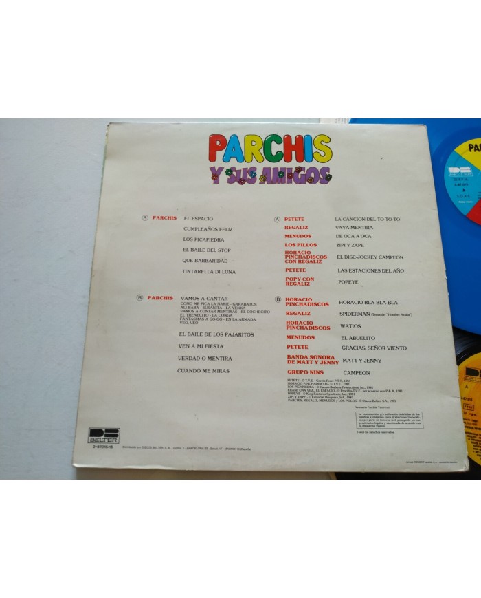 Parchis y Sus Amigos Cumplea?os Feliz Belter 1981 - 2 x LP 12" Vinilo VG/VG
