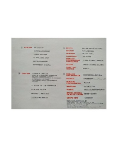 Parchis y Sus Amigos Cumplea?os Feliz Belter 1981 - 2 x LP 12" Vinilo VG/VG