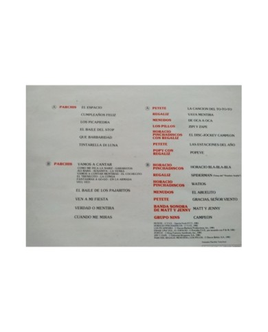 Parchis y Sus Amigos Cumplea?os Feliz Belter 1981 - 2 x LP 12" Vinilo VG/VG