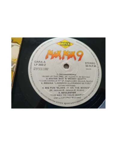 Max Mix 9 Megamix Max Music 1989 First Press - 2 x LP 12" Vinilo - VG/VG
