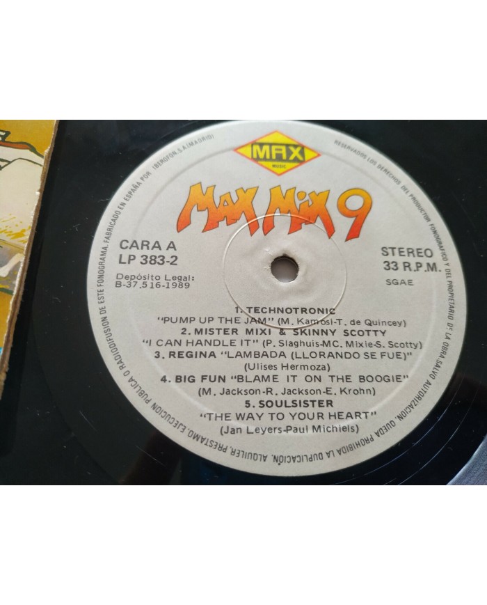 Max Mix 9 Megamix Max Music 1989 First Press - 2 x LP 12" Vinilo - VG/VG