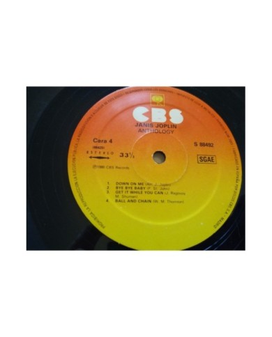 Janis Joplin Anthology 1980 CBS First Press S88492 - 2 x LP Vinilo 12" G+/G+ Mb