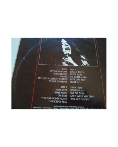 Janis Joplin Anthology 1980 CBS First Press S88492 - 2 x LP Vinilo 12" G+/G+ Mb