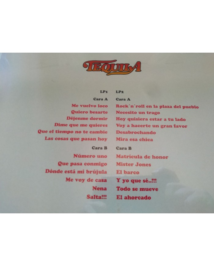 Tequila Sus Mejores Canciones Grandes Exitos 2022 - 2 x LP Vinilo 12" Nuevo 3T