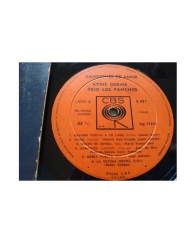 Eydie Gorme Trio Los Panchos Canciones De Amor 1966 CBS 8477 LP Vinilo 12" G+/G+