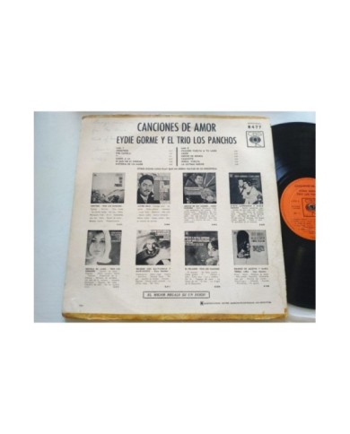 Eydie Gorme Trio Los Panchos Canciones De Amor 1966 CBS 8477 LP Vinilo 12" G+/G+
