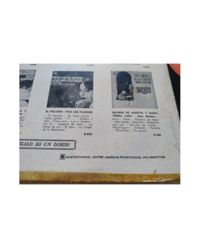 Eydie Gorme Trio Los Panchos Canciones De Amor 1966 CBS 8477 LP Vinilo 12" G+/G+