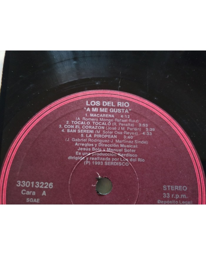 Los Del Rio A Mi Me Gusta Incluye Macarena 1993 CFE - LP Vinilo 12" VG/VG 3T