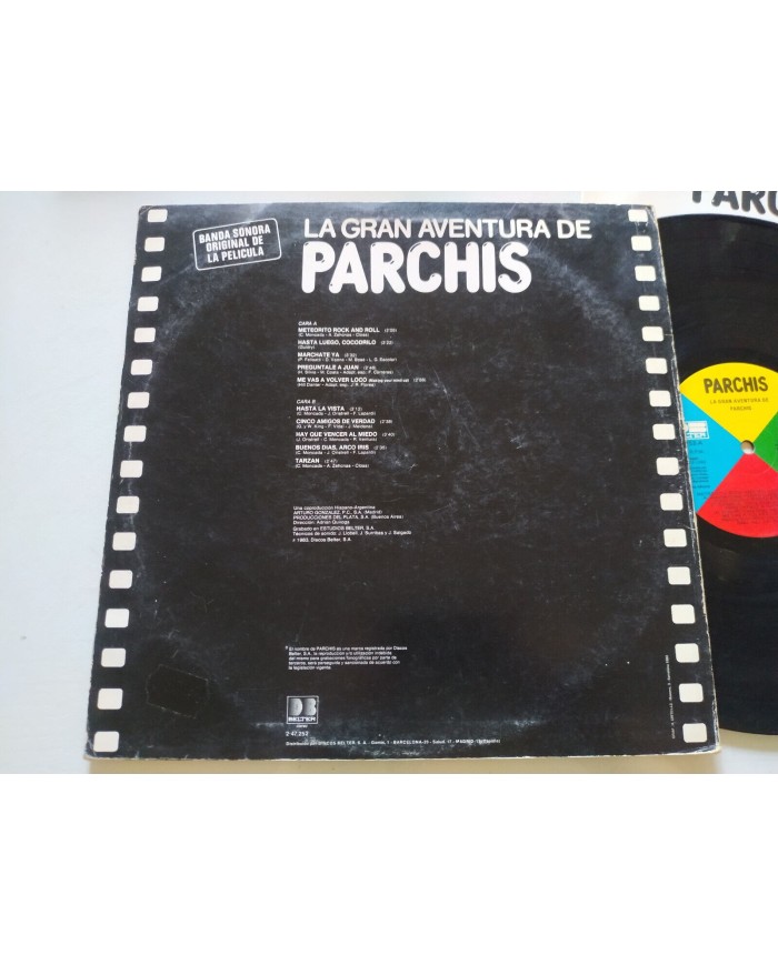Parchis La Gran Aventura de Parchis Banda Sonora Belter 1983 LP 12" Vinilo VG/VG