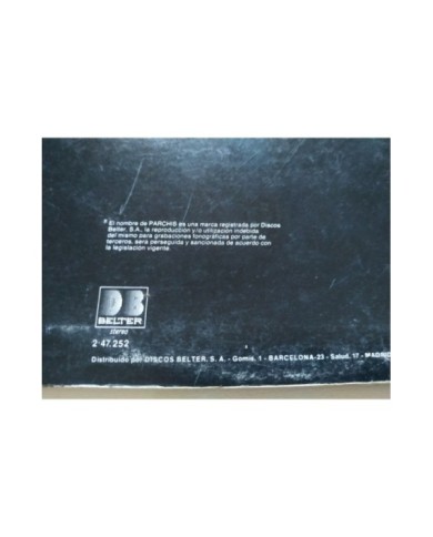 Parchis La Gran Aventura de Parchis Banda Sonora Belter 1983 LP 12" Vinilo VG/VG