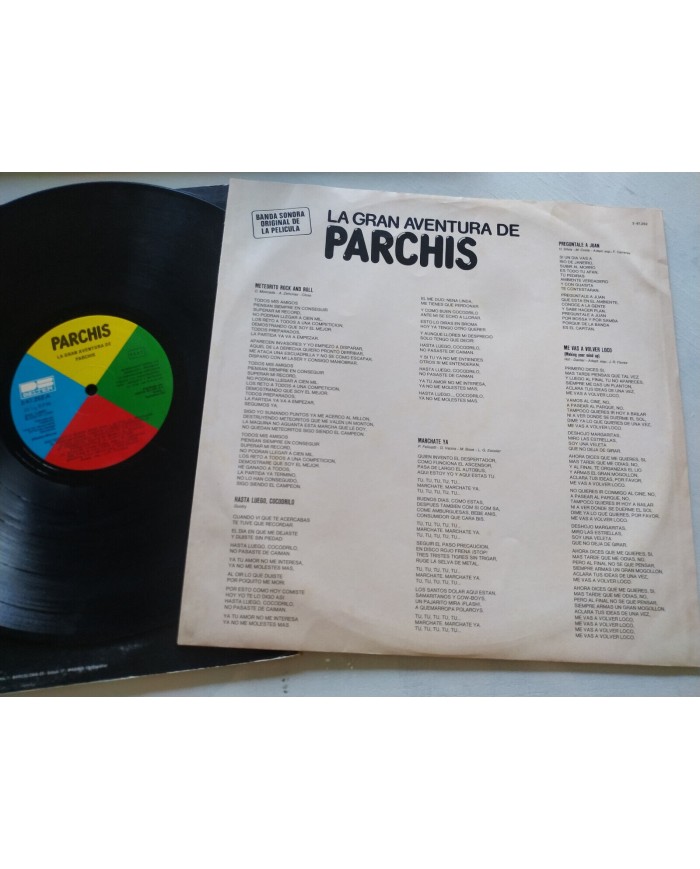 Parchis La Gran Aventura de Parchis Banda Sonora Belter 1983 LP 12" Vinilo VG/VG