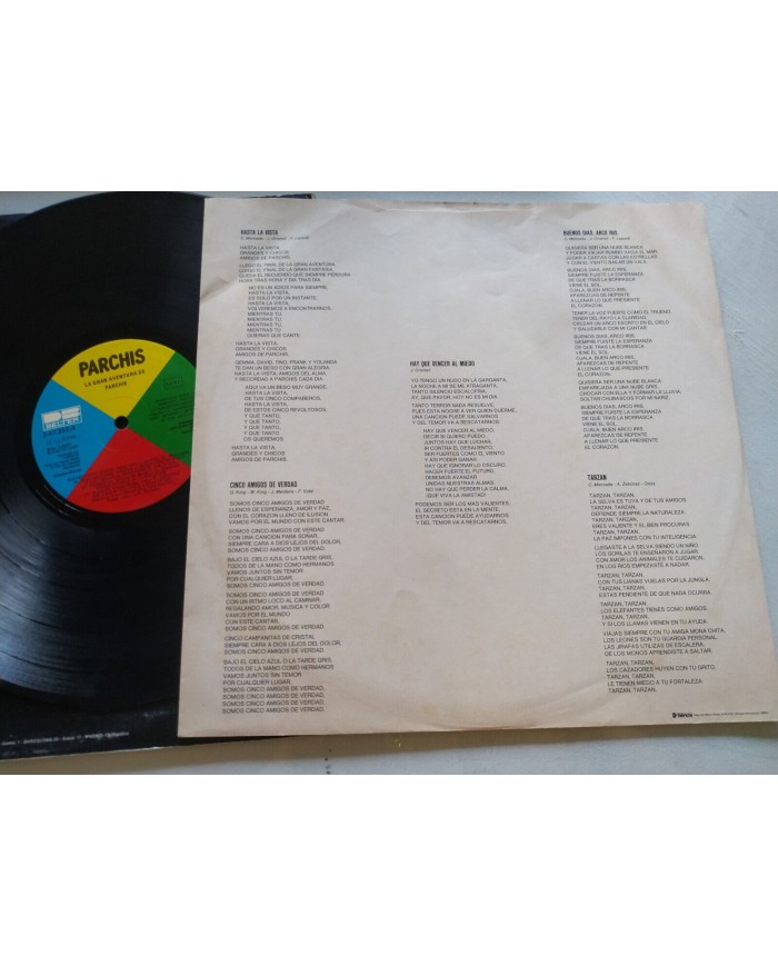 Parchis La Gran Aventura de Parchis Banda Sonora Belter 1983 LP 12" Vinilo VG/VG