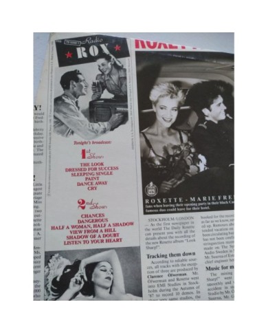 Roxette Look Sharp 1989 Hispavox 066-7910981 Spain Press LP Vinilo 12" VG/VG 4T