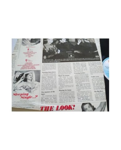 Roxette Look Sharp 1989 Hispavox 066-7910981 Spain Press LP Vinilo 12" VG/VG 4T