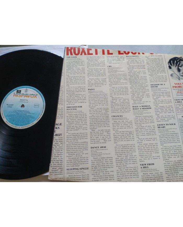 Roxette Look Sharp 1989 Hispavox 066-7910981 Spain Press LP Vinilo 12" VG/VG 4T