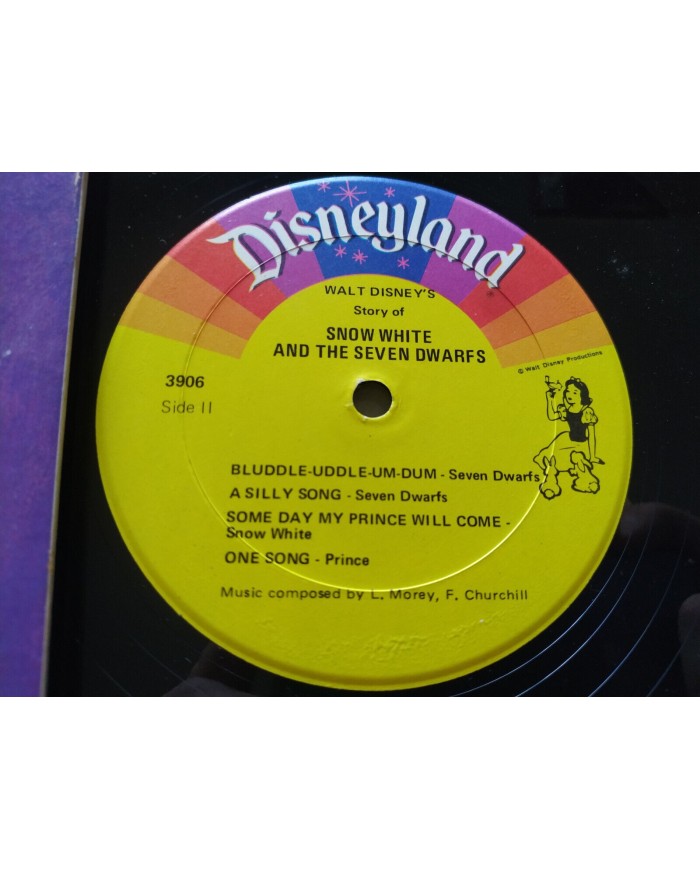 Snow White Seven Dwarfs Soundtrack V.O. Walt Disney 3906 - LP Vinilo 12" VG/VG