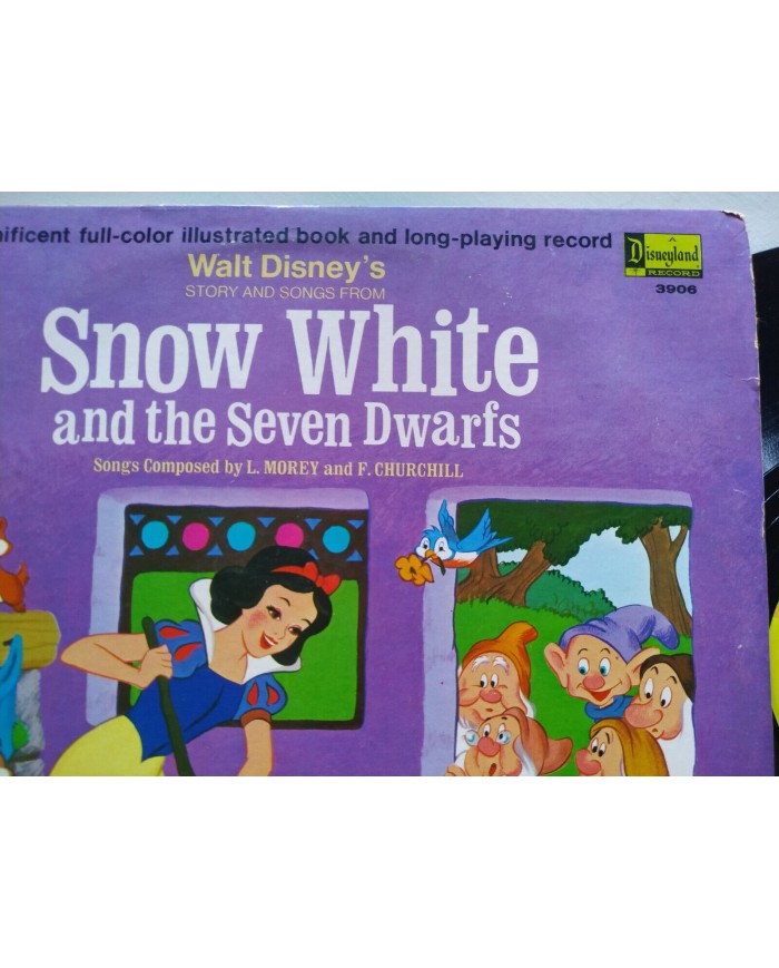 Snow White Seven Dwarfs Soundtrack V.O. Walt Disney 3906 - LP Vinilo 12" VG/VG