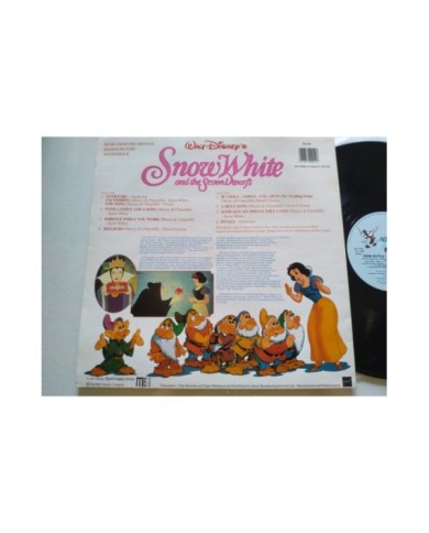 Snow White Seven Dwarfs Soundtrack V.O. Walt Disney WD001 - LP Vinilo 12" VG/VG