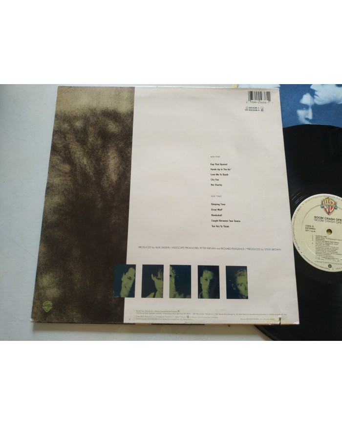 Boom Crash Opera 1987 WEA 925636-1 Spain First Press - LP Vinilo 12" VG/VG Am