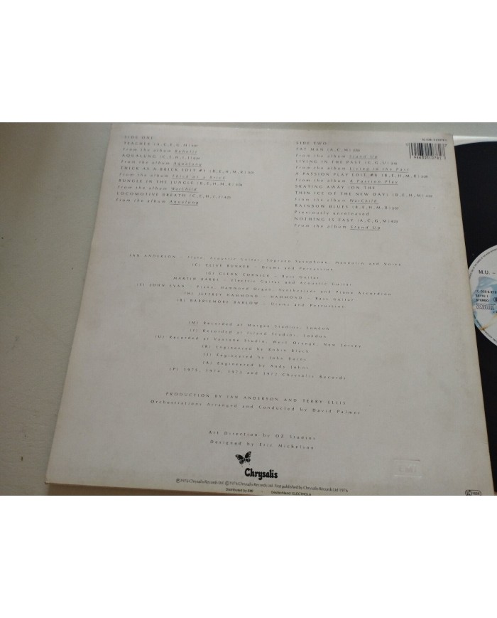 Jethro Tull M.U. The Best Of Jethro Tull Chrysalis - LP Vinilo 12" VG+/VG+ 4T