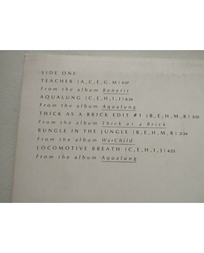 Jethro Tull M.U. The Best Of Jethro Tull Chrysalis - LP Vinilo 12" VG+/VG+ 4T