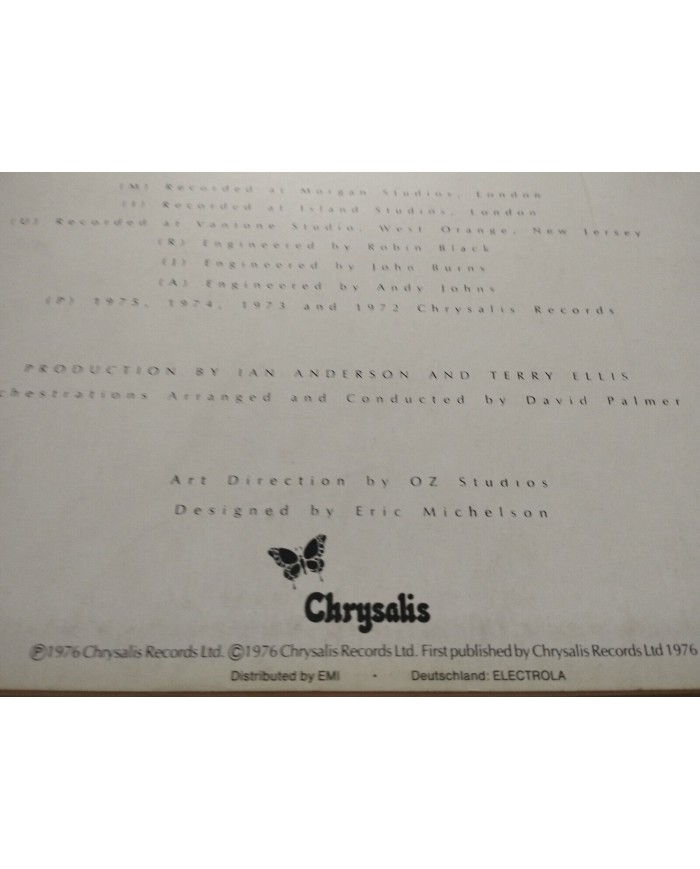 Jethro Tull M.U. The Best Of Jethro Tull Chrysalis - LP Vinilo 12" VG+/VG+ 4T