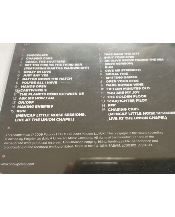 Snow Patrol Up To Now The Best Of Snow Patrol 2009 - 2 x CD