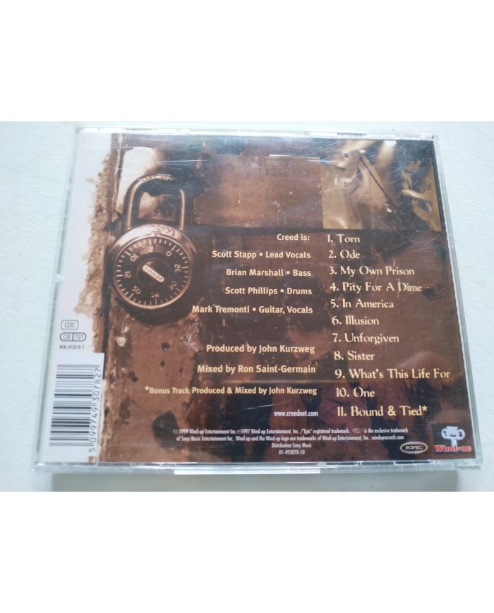 Creed My Own Prison Christian New Metal 1999 Epic - CD