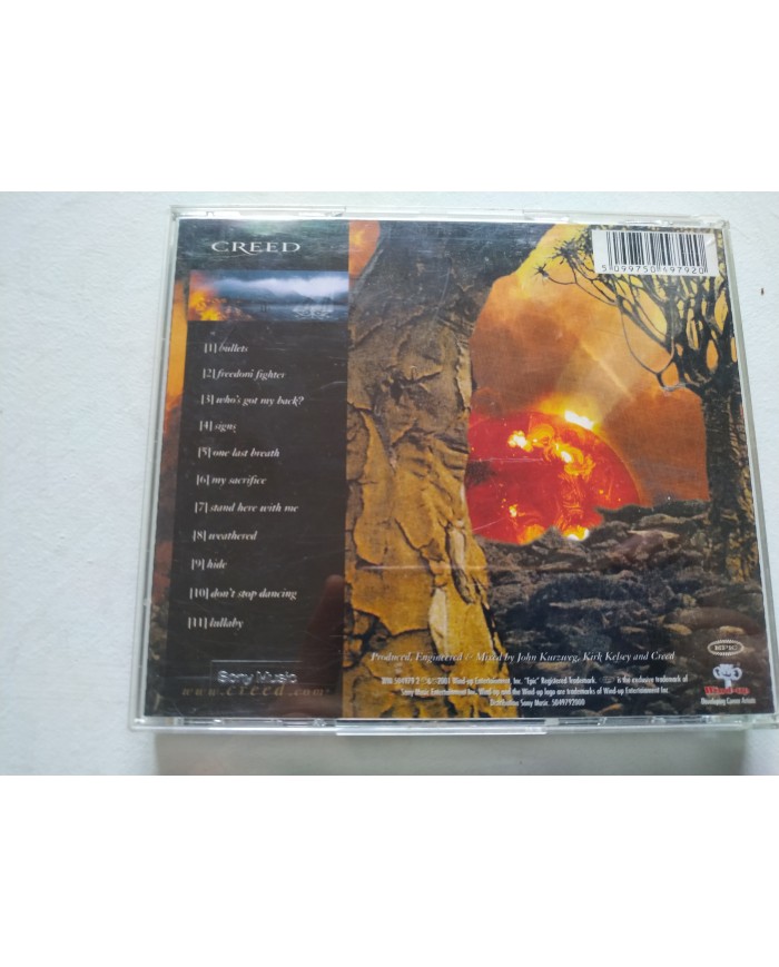 Creed Weathered Christian New Metal 2001 Epic - CD Am